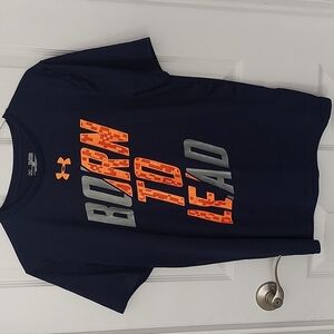 Under Armour "Born to Lead" Blue Loose Heat Gear T Youth XL
